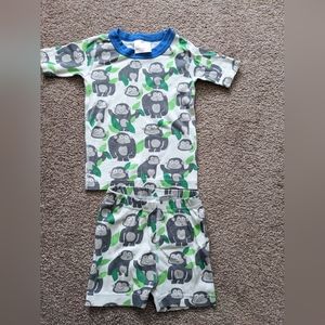 Hanna Andersson Monkey Boys Pajamas size 4T 100 cm